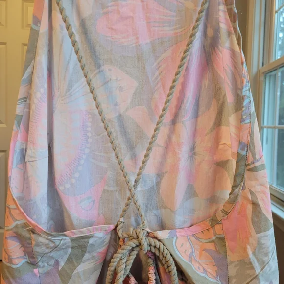 Free People Women’s Size Large Deserted Island Open Back‎ Mini Dress NWoT - Picture 5 of 9